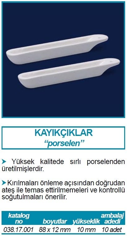 isolab porselen kayıkçık